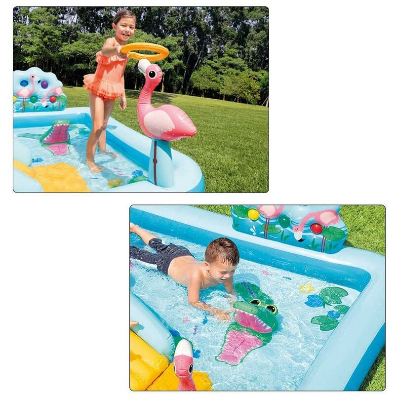 Bestway Piscina gonfiabile per Bambini con copertura Staccabile 140x140x114  cm