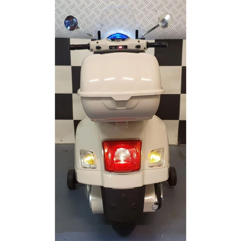 Moto Elettrica per Bambini Vespa Scooter a Batteria 12 Volt Motorino  Cavalcabile