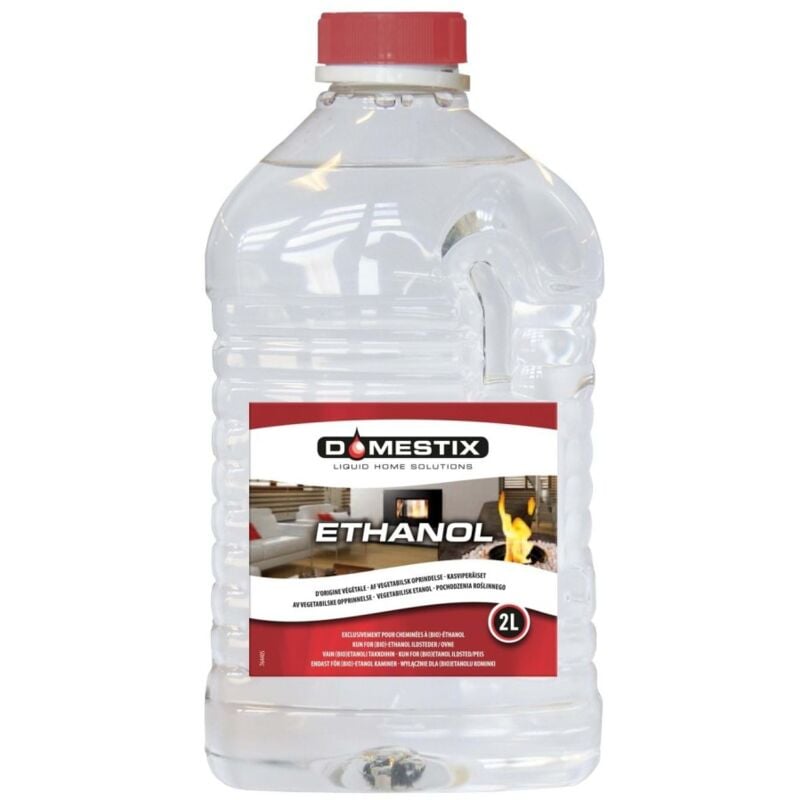 Bio Sprint Bioetanolo Combustibile Naturale Liquido per Stufa, Bio Camino,  Caminetto, Flacone da 1 Lt