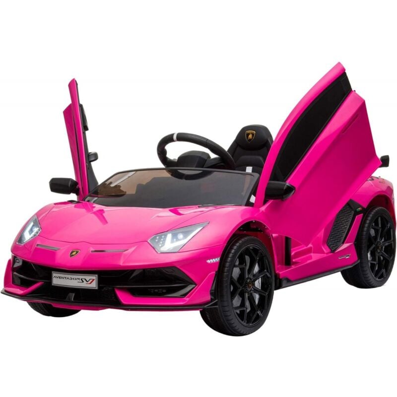 Lamborghini Aventador Rosa Macchina Elettrica per Bambini a Batteria
