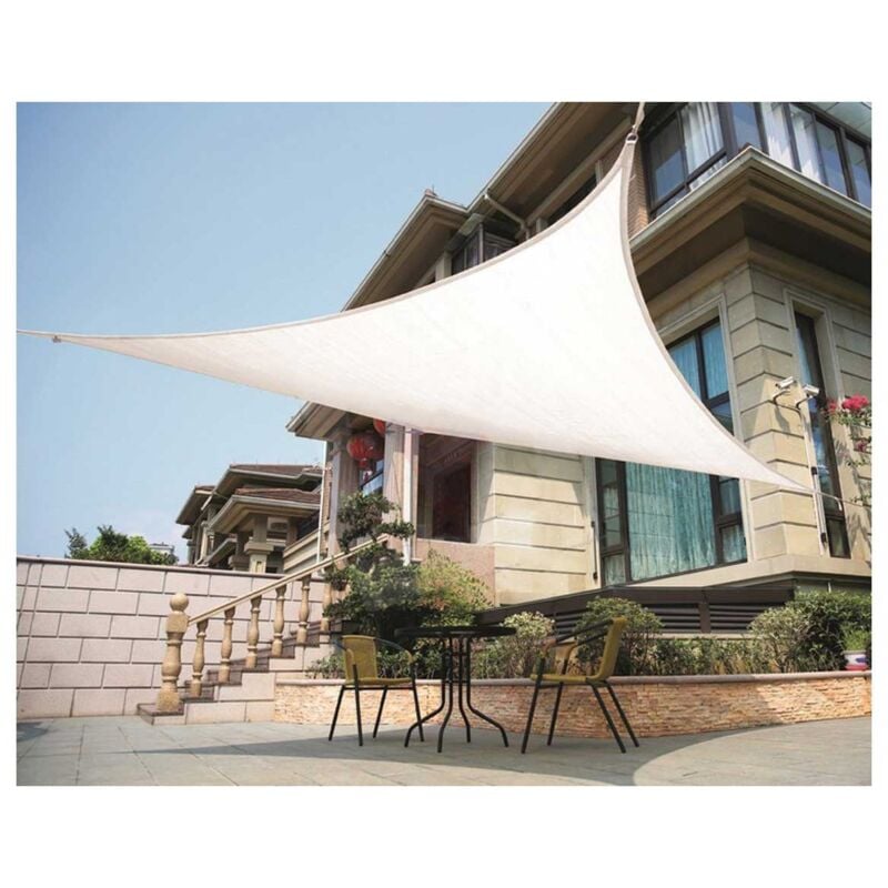 Tenda Ombreggiante a Vela 3x3 Triangolare Parasole Telo da Giardino Esterno