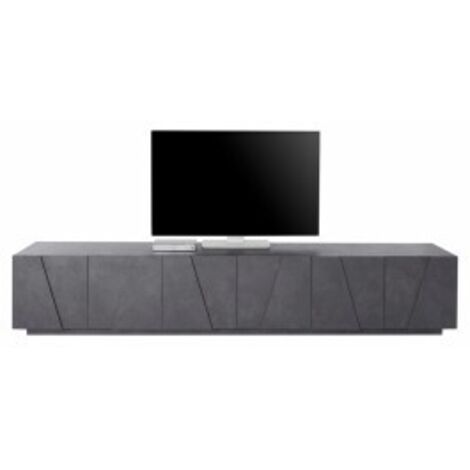 Mobile Moderno 240 Basso Porta TV Ardesia Soggiorno Anta Battente Credenza (1/5)