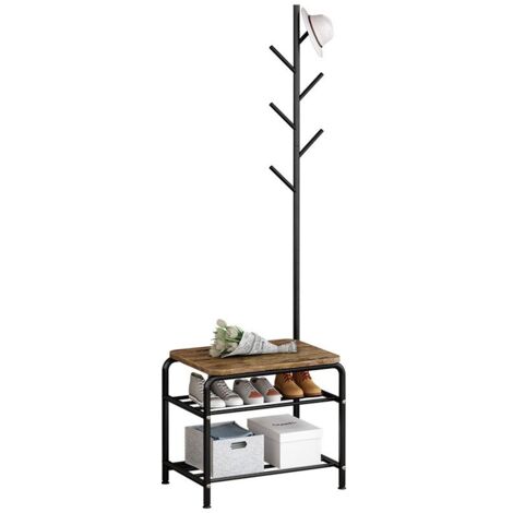 HOMCOM Appendiabiti Da Terra Salvaspazio, Attaccapanni Da Terra, Attaccapanni Da - Foto 3