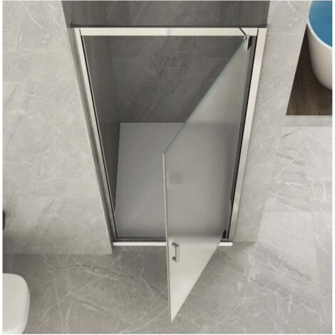 Box Doccia Nicchia 6 mm Vetro Opaco Anta Battente 65 70 75 80 Porta Parete - Misura Box Nicchia 80