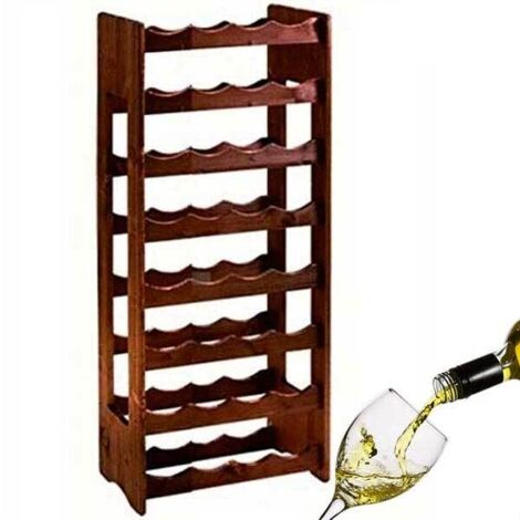 CANTINETTA IN LEGNO SCURO 32 POSTI cm.42x25x100h (1/3)