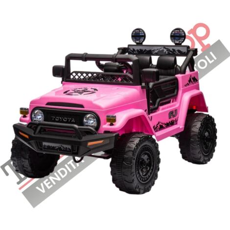 Macchina Elettrica per Bambini 12V Toyota Cruiser Rossa