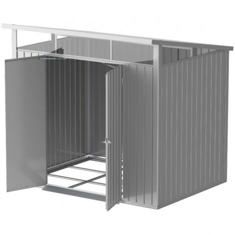 Box in Metallo 250x210 Casetta da Giardino per Attrezzi con Lucernario (1/5)