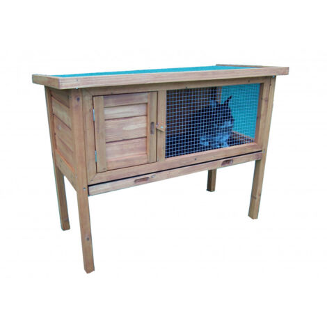 Conigliera per 2-3 Animali in legno Autoportante 40x80 40mq (1/5)