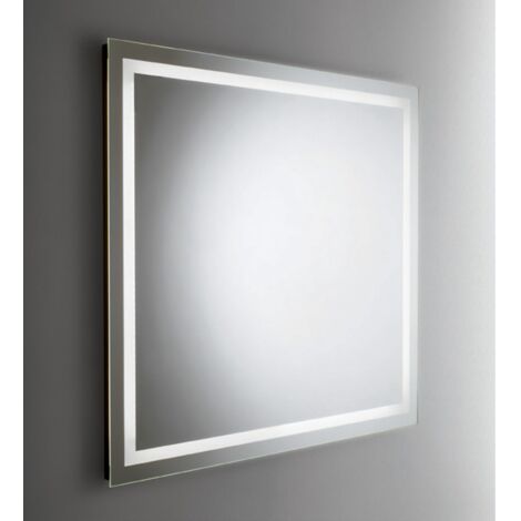 Specchio Da Bagno A LED LOYAL STAR 55x30 Cm – Retroilluminato E Anteriore, 3 Temperature, Antiappannamento, Vetro Temperato