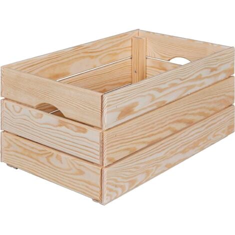 Cassetta Frutta Legno Fiammata - 50x40x30cm Per Orto E Decorazione - Foto 2