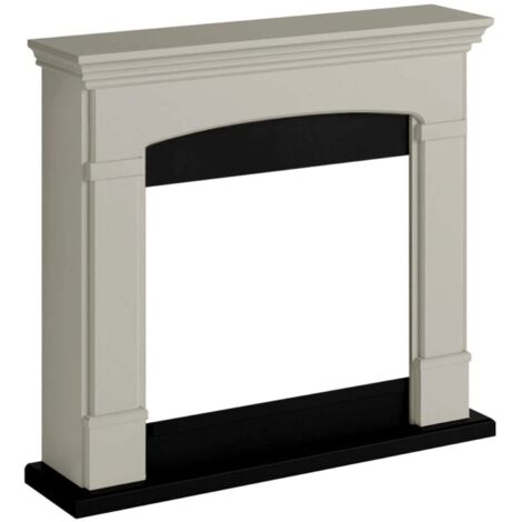 Cornice per Finto Camino Elettrico in Legno Decorativa Tagu Helmi Beige
