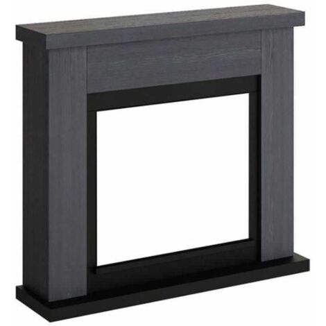 Cornice per Camino Elettrico Tagu Frode Grigia in Legno MDF Caminetto
