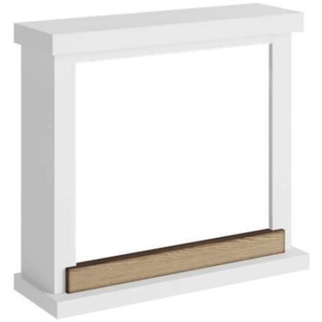 Cornice per Caminetto Elettrico Bianco Tagu Hagen Camino in Legno MDF