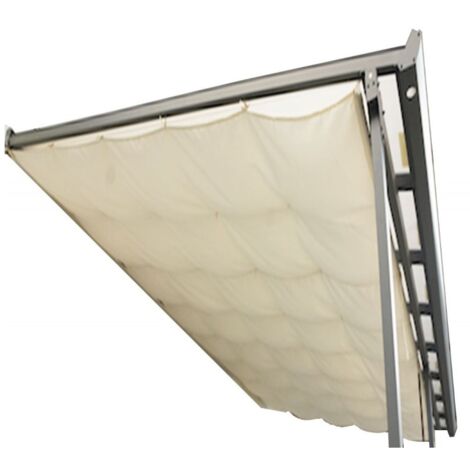 Tenda ombreggiante per pergola 4x3 grigio antracite (1/2)