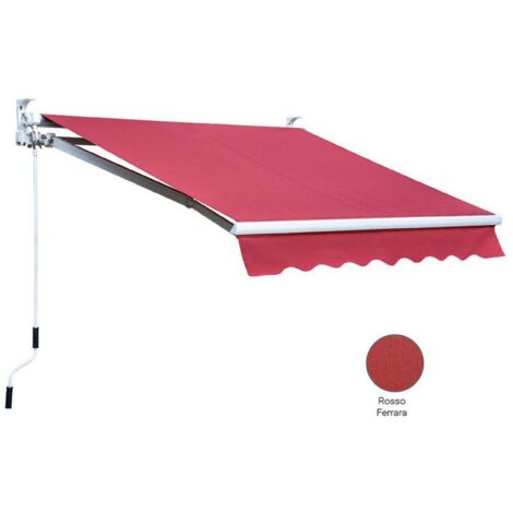 Tenda da Sole Rossa 400x300 Avvolgibile Esterno Inclinazione Regolabile