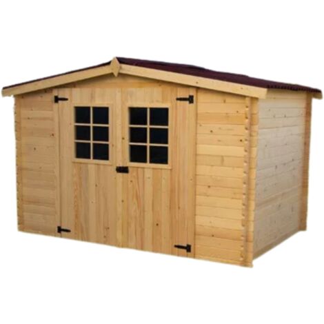 Casetta in Legno da Giardino 3x3 mt con montaggio Tavole ad Incastro