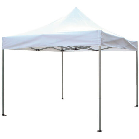 Gazebo da Giardino 3x3 Bianco Pieghevole in Alluminio (1/5)