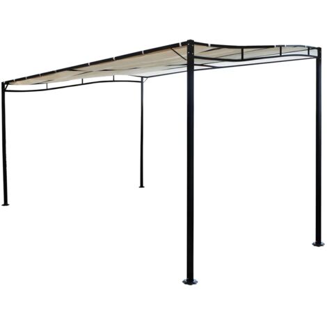 Gazebo veranda in acciaio pergola addossata autoportante 3x2,5 mt Cleopatra (1/4)
