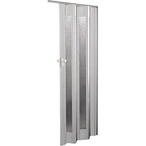 Porta a Soffietto Royal Bianco 85x214H cm Inserti PS Motivo ad Onda (1/2)