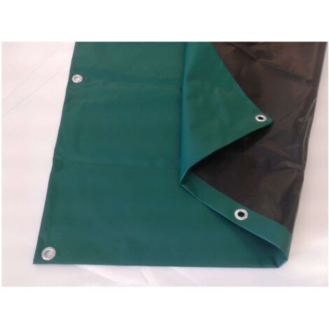 Telo Occhiellato Impermeabile RICEL SUD 3x4 M – Doppio Colore Verde E Blu – Per Esterno E Campeggio
