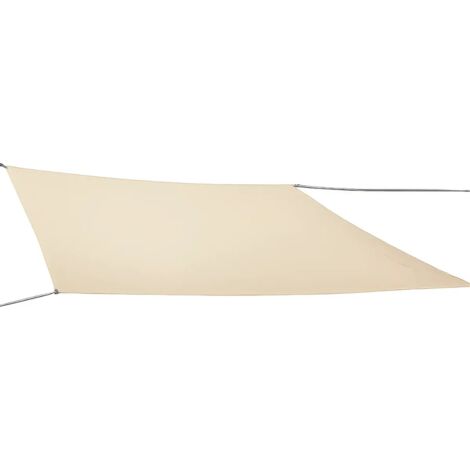 Tenda a Vela Quadrata 3x3 m Beige Ombreggiante per Giardino e Terrazzo (1/5)