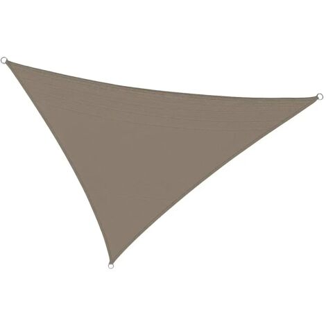 Vela Ombreggiante Triangolare Tortora 5x5x5 m Cucitura Rinforzata (1/5)