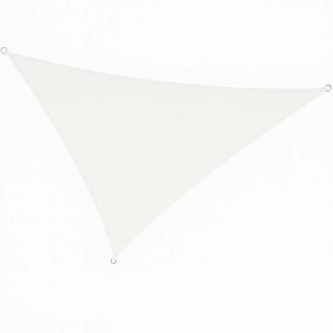 Vela Ombreggiante Triangolare 3x3x3 m Bianco per Giardino e Terrazzo (1/5)