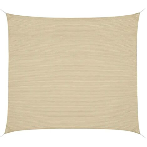 Telo a Vela Ombreggiante Quadrato 3x3 m Beige per Giardino Terrazzo (1/5)