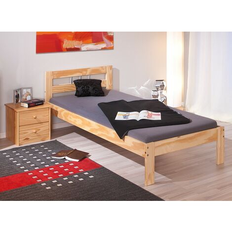 Struttura Letto Singolo Bianco 90x200 Legno una Piazza Cameretta