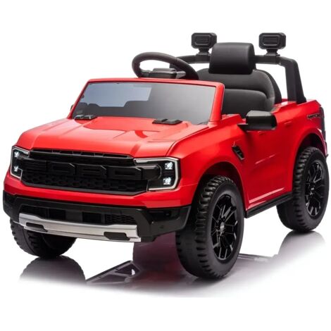 Auto Elettrica Bambini Ford Raptor Rosso 10,8V con Radiocomando Parentale (1/5)