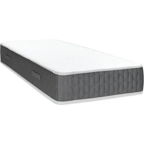 Materasso Singolo 80x190x25 cm Memory Foam Invernale con Bordo Grigio (1/5)