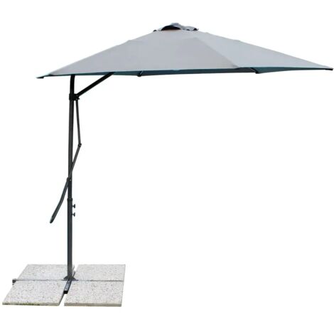Ombrellone da giardino 2,5x2,5 mt con mantovana e antivento Middle Size (1/5)