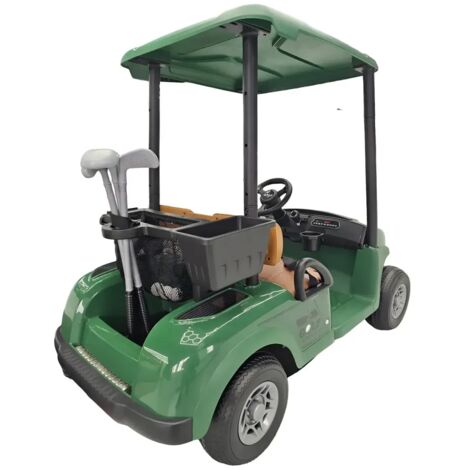 Carrello da Golf Elettrico Bambini 24V Verde con Palline e Bastoni (1/5)