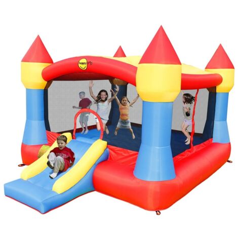 CASTELLO GONFIABILE GIGANTE Bambini Gioco Scivolo Saltarello Tappeto  Elastico EUR 519,00 - PicClick IT