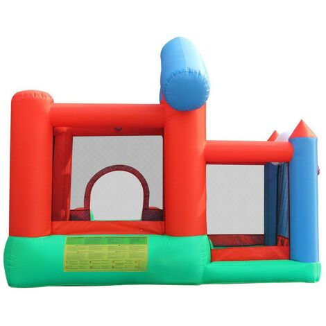 Castello Gonfiabile per Bambini con Scivolo Draghetto Salterello Vasca  Palline