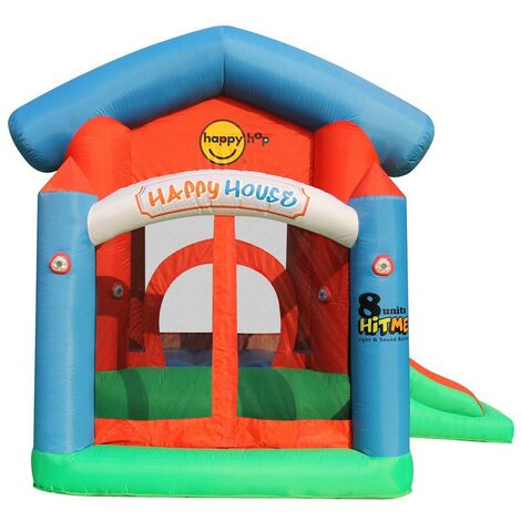 Happy Hop Scivolo Gonfiabile per Bambini con Piscina 600x215x255cm PVC