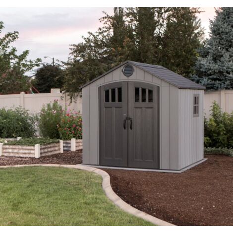 Box Ricovero in PVC da Esterno Ricovero Attrezzi da Giardino Capanno in Resina