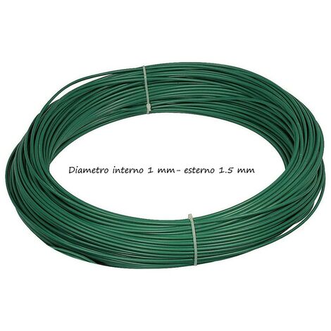Wiltec Filo Di Acciaio Plastificato 1,6 Mm X 50 M, Filo Da Giardino In Acciaio Zincato Con Rivestimento In Pvc Verde Fil Di Ferro Per Recinzione Piante Fiori Bricolage 85777056 - Foto 6