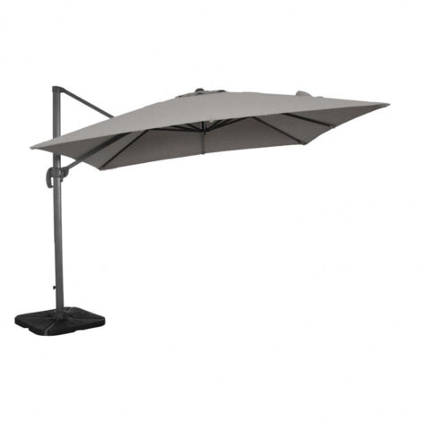 Ombrellone Rettangolare 3x4 m Palo Laterale Grigio Antracite Girevole (1/5)