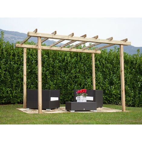 Pergola in Legno 3x2.4 Gazebo da Giardino Tettoia Pergolato Garage Carport  Auto