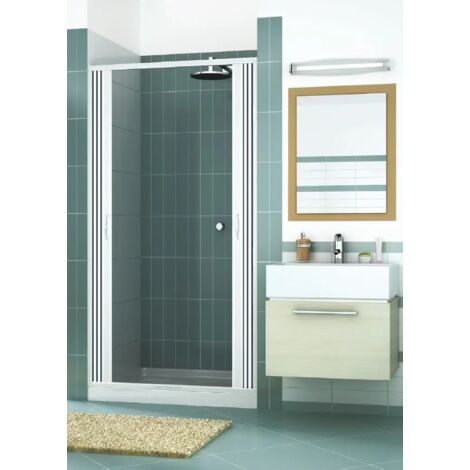 Box Porta Doccia Venere in PVC 1 Lato Apertura Scorrevole Centrale 160 x h185 cm (1/5)
