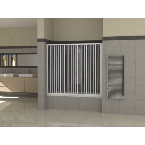 Box Sopravasca Parete 150 cm a Soffietto Con Apertura Laterale