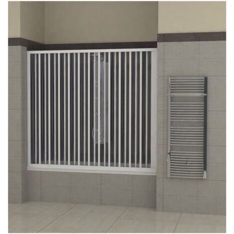 Box Doccia per Vasca a Soffietto in PVC Nicchia Sopravasca un Lato Anta Colorato - Misura 180 (1/7)