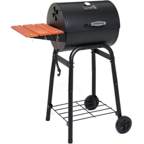 Barbecue A Carbonella Ripiano E Griglia Pieghevole 43 X 25 Cm Acciaio Inox - Foto 11