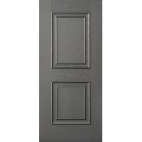 Pannello per Portoncino Blindato da Esterno Grigio 90x210 due Bugne Vetroresina (1/2)