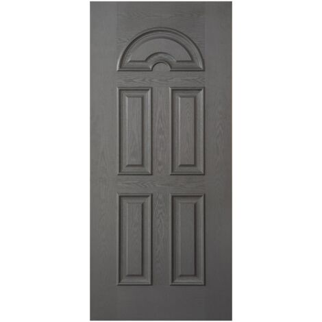 Pannello da Esterno Grigio con Arco Superiore per Porta Blindata 90x210