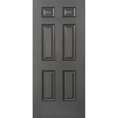 Pannello Grigio per Portone Blindato da Esterno in Vetroresina 90x210 Classico