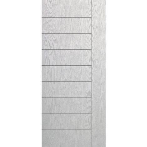 Pannello Esterno per Portone Blindato Bianco in Vetroresina Pantografato Elba (1/2)