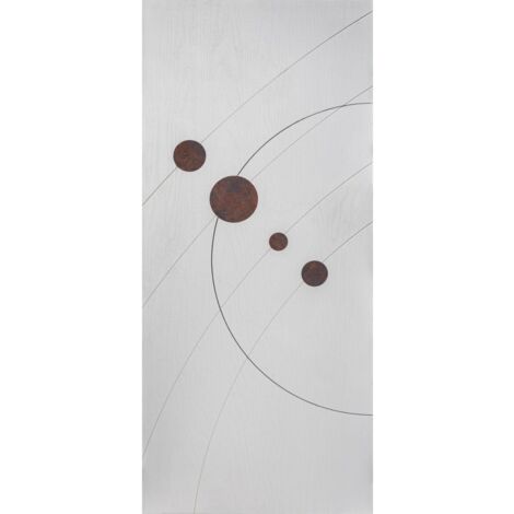 Pannellatura Esterna per Porta Blindata Giove con Inserti Pannello Moderno (1/4)