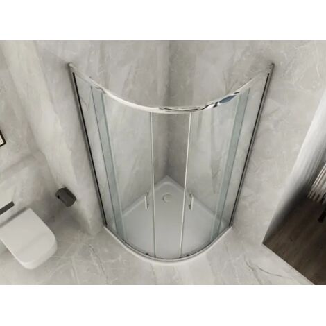 Box Doccia 70x90 Angolare Cristallo 80x80 90x90 Semicircolare 6mm Scorrevole 190 - Misura Semicircolare 80x80